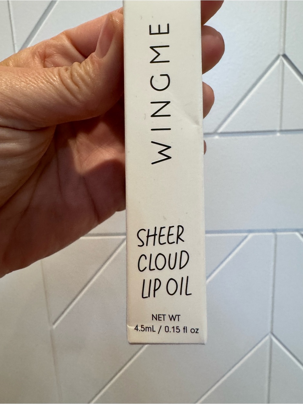 WINGME Cosmetics Sheer Cloud Lip Oil Plume NIB Full Size 4.5mL